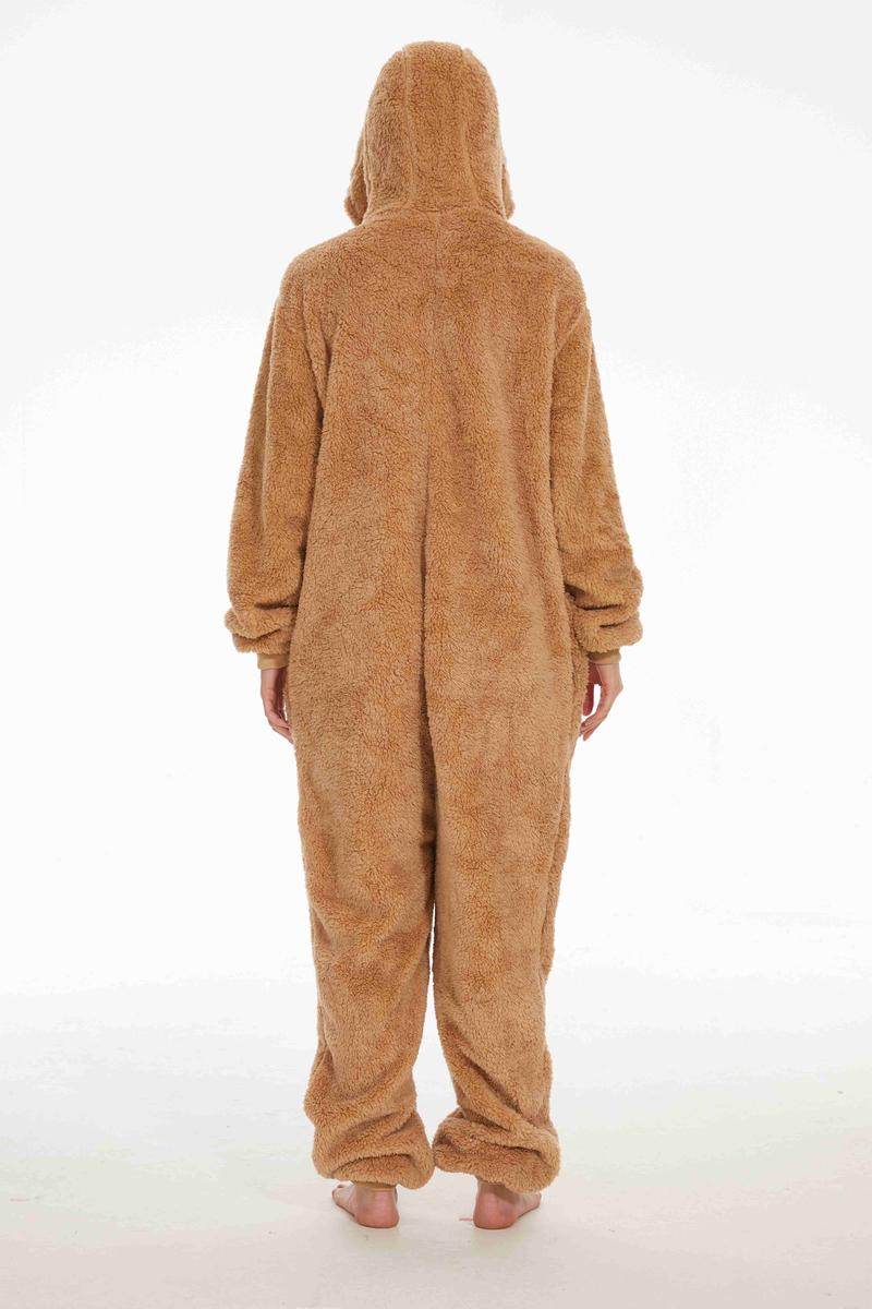 Cozy Cow Onesie for Adults, Plush Fleece Animal Costume Pajamas with Hood for Halloween, Cosplay, and Loungewear