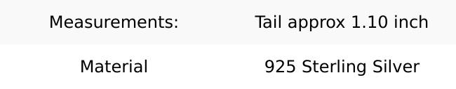 Sterling Silver Whale's Tail Necklace