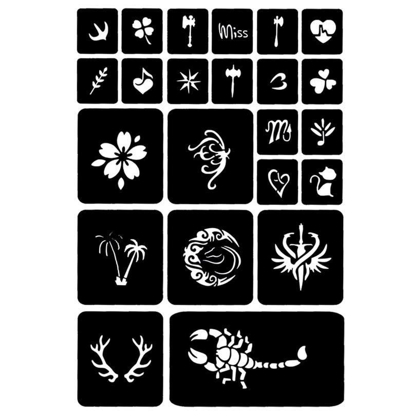 Moricher Temporary Tattoo Kits 3 Henna tattoo cones 101 Stencils Semi Permanent Tattoo Markers Jagua Gel for Women Men Kids DIY Art Painting Party Gifts