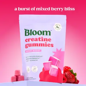 Bloom Nutrition Creatine Gummies - Energy, Cognitive Health & Post-Workout Muscle Recovery Promotes & Muscle Improves - Creatine for Women Bloom Nutrition Creatine Gummies - Energy, Cognitive Health & Post-Workout Muscle Recovery Promotes & Muscle Improves - Creatine for Women