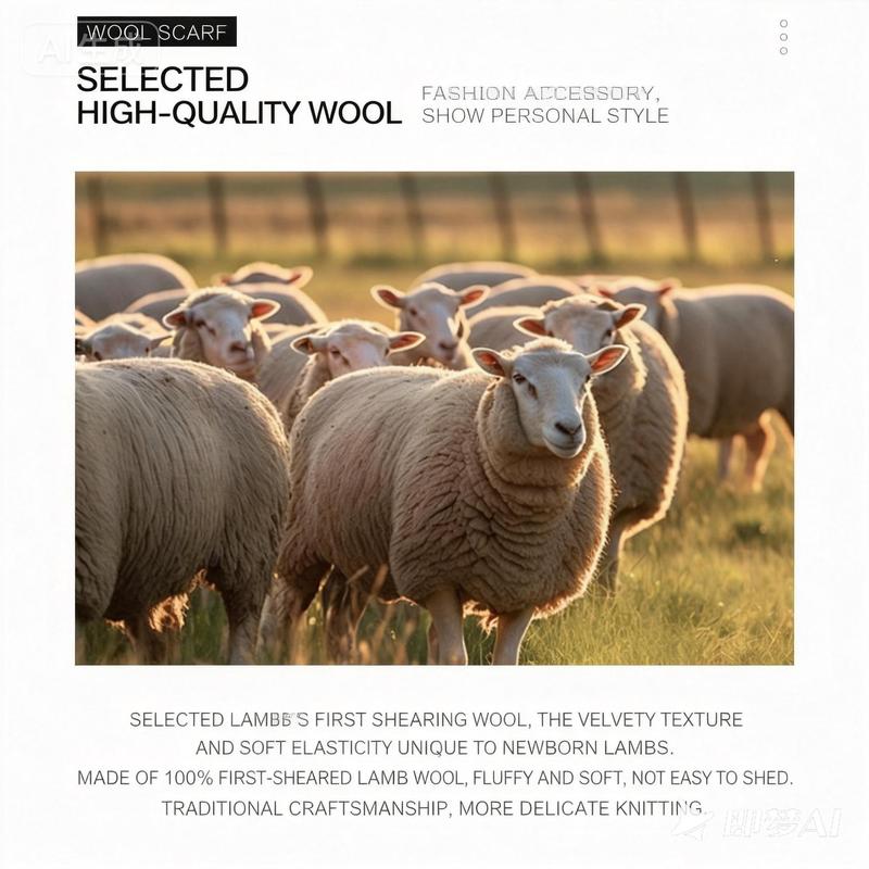 100% Wool Solid Color Scarf Elegant Thickened for Women  Men Fashion Accessories for Fall  Winter Chunky Herringbone Casual All - Season Wear balaclava floral print long scarf leopard hat stylish formen and outdoor