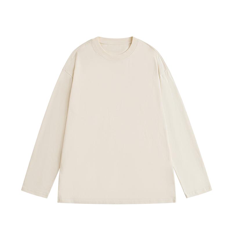 Men's Knit Long Sleeve Crew Neck Thermal Shirts for Daily Wear Soft Thermal Long Sleeve Tops in Assorted Colors Pyjama Tops Menswear Socks Beige Casual Crewneck