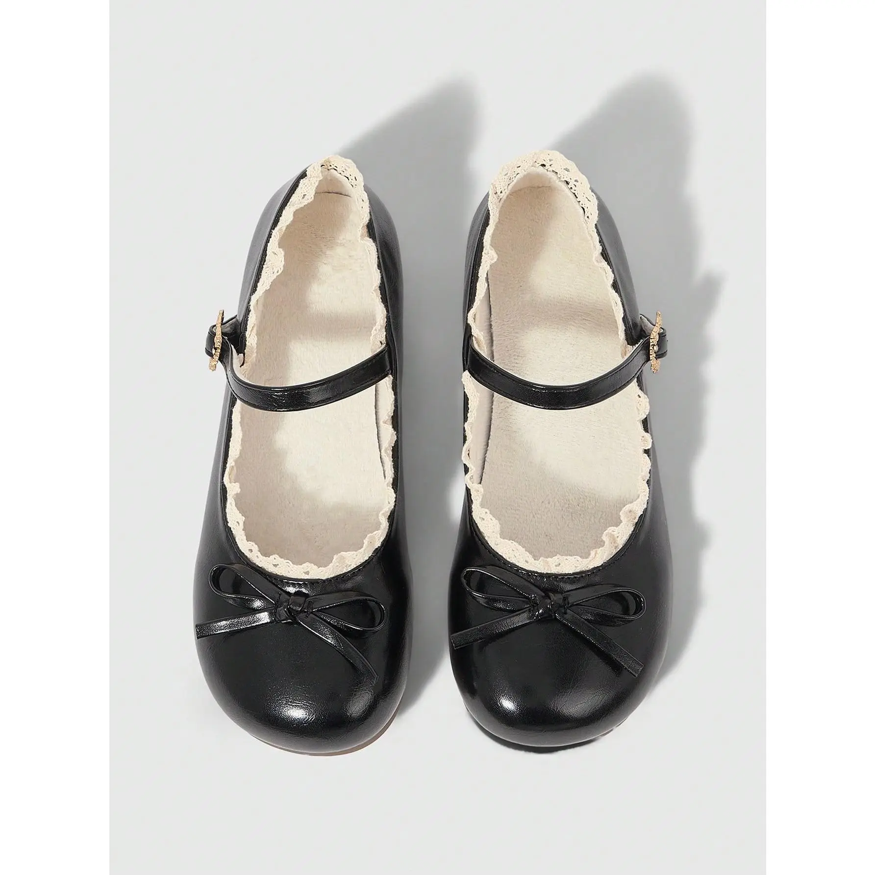Women's Brown Classic Mary Janes Shoes - Closed-Toe Leather Footwear with Bow, Buckle & Walking Shoes for Christmas Lolita Style, Rubber, Women's Shoes