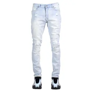 Rip & Repair Clean Denim - Ice Blue