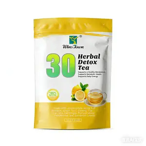 WinsTown Lemon Healthy Tea - 100% Natural Detox Beverage with Lemon Grass & Green Tea for Fruit Infused Wellness