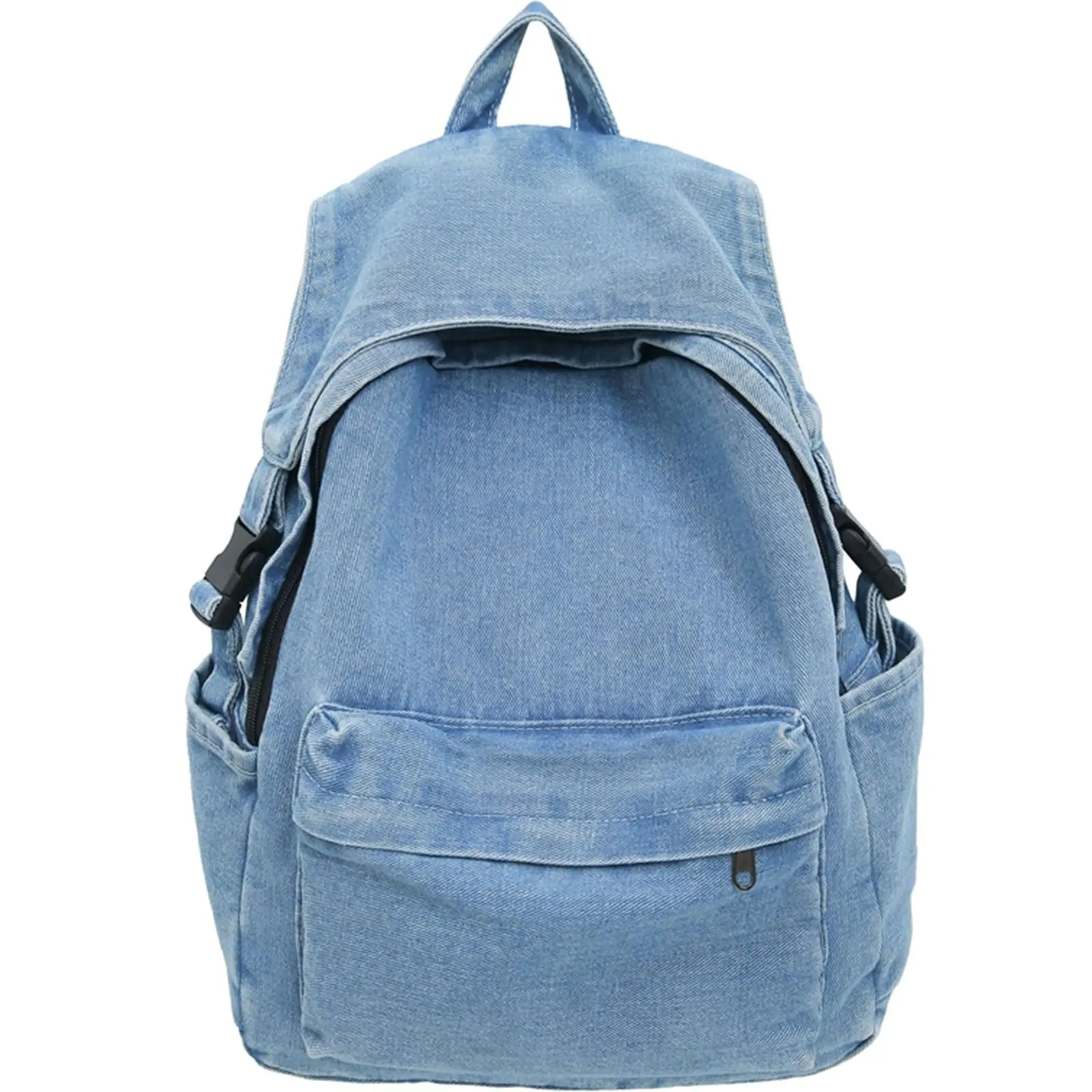 Unisex 1990s Style Vintage Denim Western Backpack, Soft Washed Jean Bag for Campus Life, Large Capacity Travel Daypack (Bagpack Travel Option), Western Backpacks, 1990S Style Backpacks