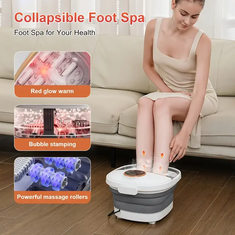 Valentine's Day gift NEW Foot Spa Bath Massager with Heat, Epsom Salt, Bubbles, Vibration and Red Light, Tub for Stress Relief,Foot Soaker Gifts for Men Mom Set Black Basin Container Bathroom - TikTok Valentine's Day gift NEW Foot Spa Bath Massager with Heat, Epsom Salt, Bubbles, Vibration and Red Light, Tub for Stress Relief,Foot Soaker Gifts for Men Mom Set Black Basin Container Bathroom - TikTok