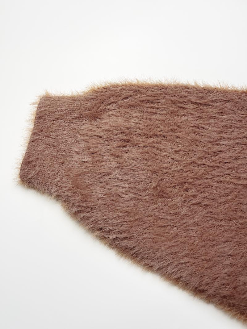 Joyfunear Women's Fluffy Longline Cardigan Wool Sweater - Soft Plush Texture & Oversized Fit for Cozy Layering