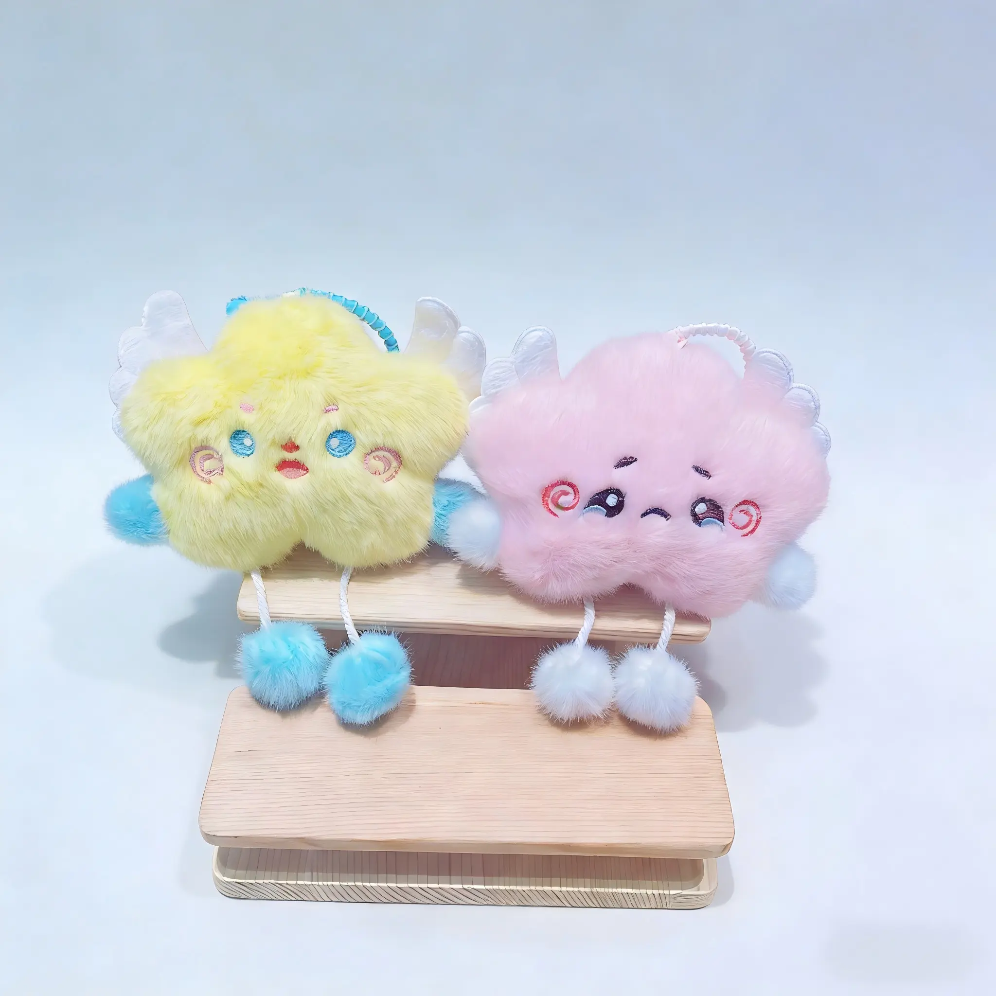 Cute Plush Star Keychain, Lovely Backpack Doll Charm, Bag Hanging Ornament Accessory
