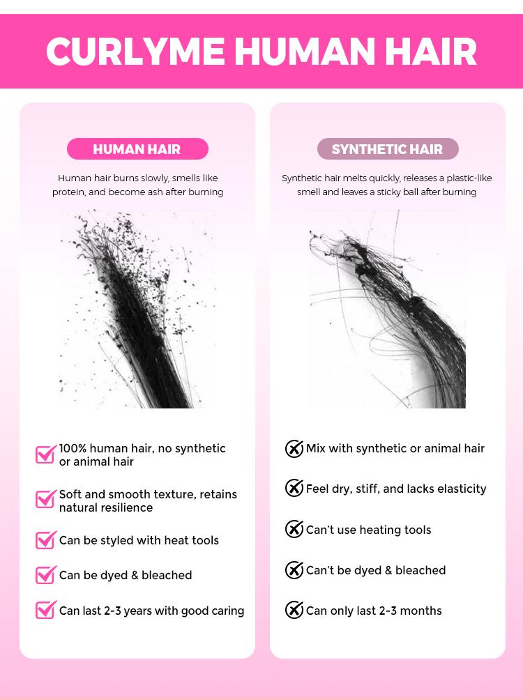 CurlyMe Natural Black 3/4Pcs Double Weft Virgin Human Hair Bundles Soft And Healthy--Kinky Straight & Water Wave & Deep Wave #TikTokShopBlackFriday