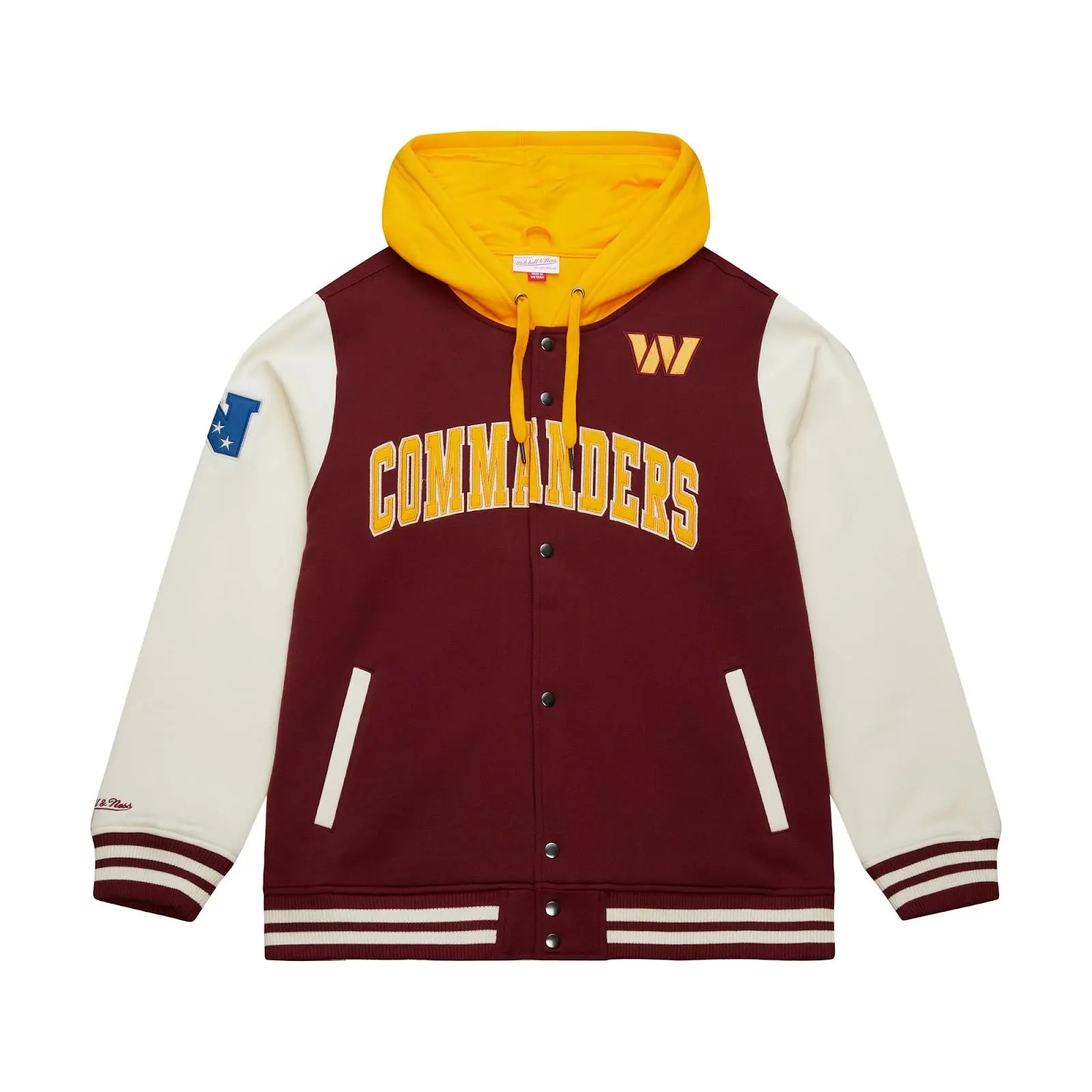 Washington Commanders Burgundy Sideline Fleece Full-Snap Jacket Washington Commanders Burgundy Sideline Fleece Full-Snap Jacket