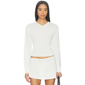 Frankies Bikinis Eli Knit Sweater in Honeymoon