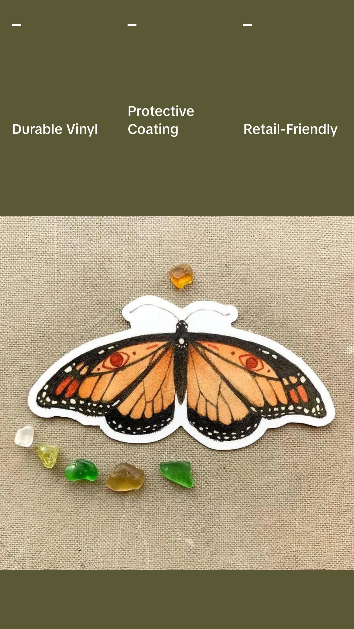 Monarch Butterfly Sticker