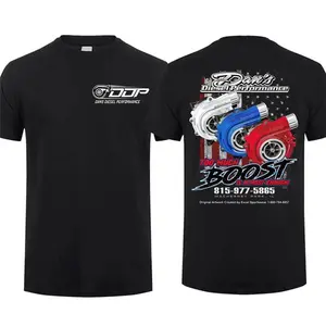 😎🚗💨Dan's Diesel Performance Turbo Graphic Tee – 100% Cotton Crew Neck, Casual Short Sleeve T-Shirt, 2-Sided Turbo Lover Design, Menswear Top, Gift for Men, Eat Sleep Goon Repeat, Grunge Album Say You Swear, Vintage Skull Print, Funny Classic Men