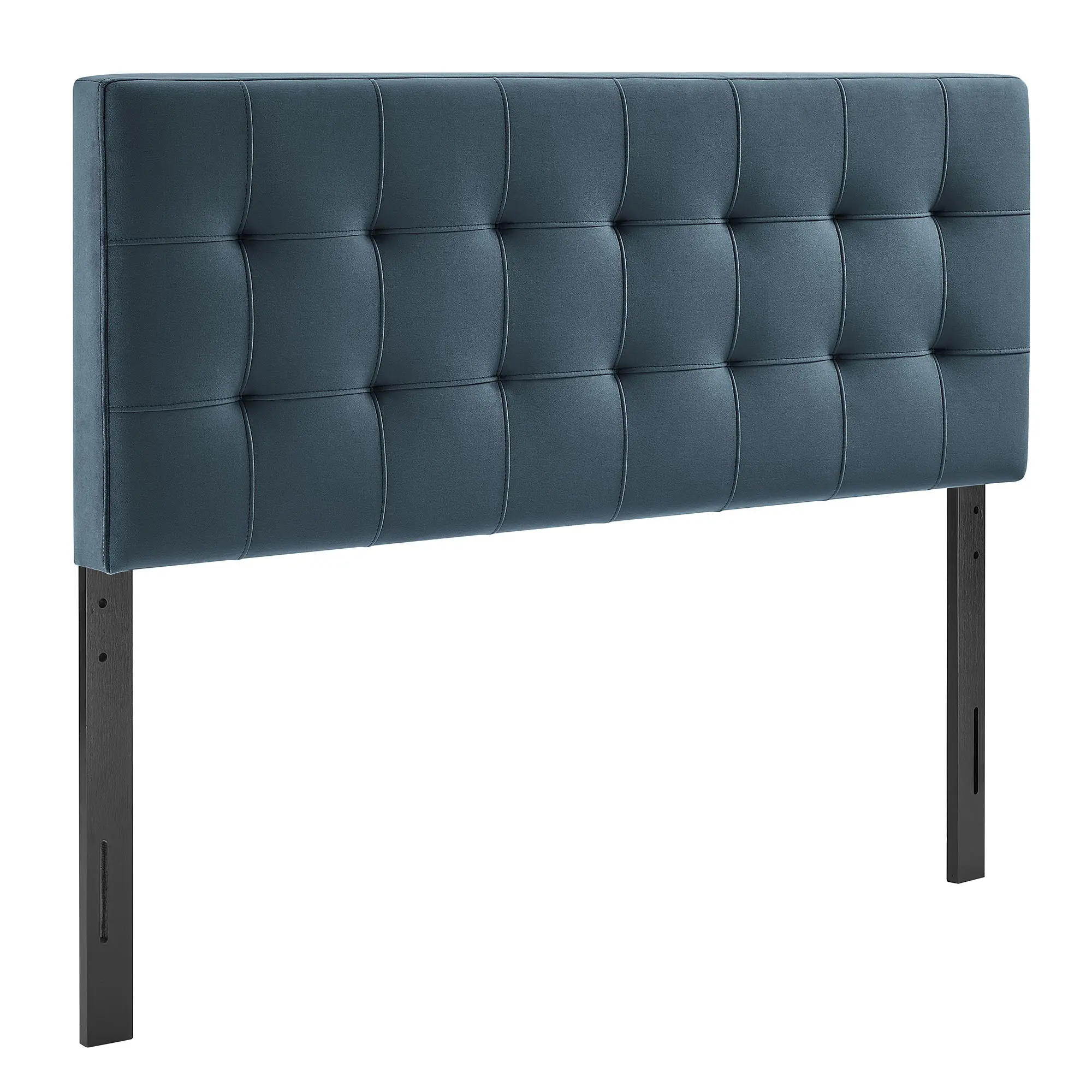 Lily Stain-Resistant Performance Velvet Full Size Headboard in Cadet Blue