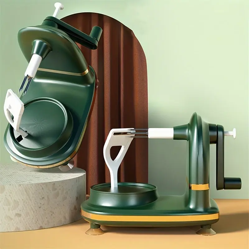 Manual Apple Peeler, Handheld EffortlessHouseholdAutomatic Apple Peeler with Slicer, Fruit PeelerforHome Kitchen Dining Room Office Dormitory home essential Utensils Cover salad chopper apple peeler