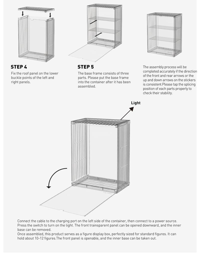 [Spanish] – POP MART – Contenedor de Exhibición Iluminado Ensamblable 400%