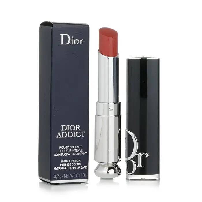 DIOR Addict Shine Lipstick - #524 Diorette, Makeup Cosmetic with Lightweight Jasmine Wax Formula, Gloss, Lip Care