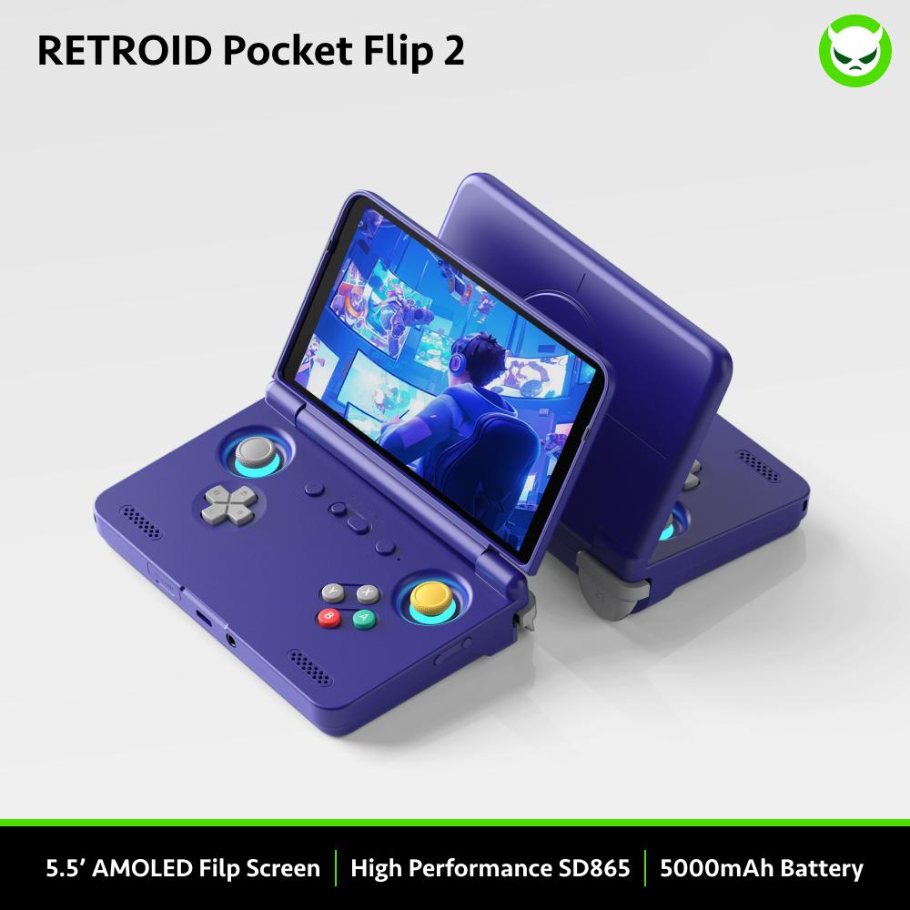 t*o様 【再値下げ】RETROID POCKET FLIP2 SD865 保護 Retroid Pocket Flip 2 SD865 5.5-Inch Retro Handheld Android Game