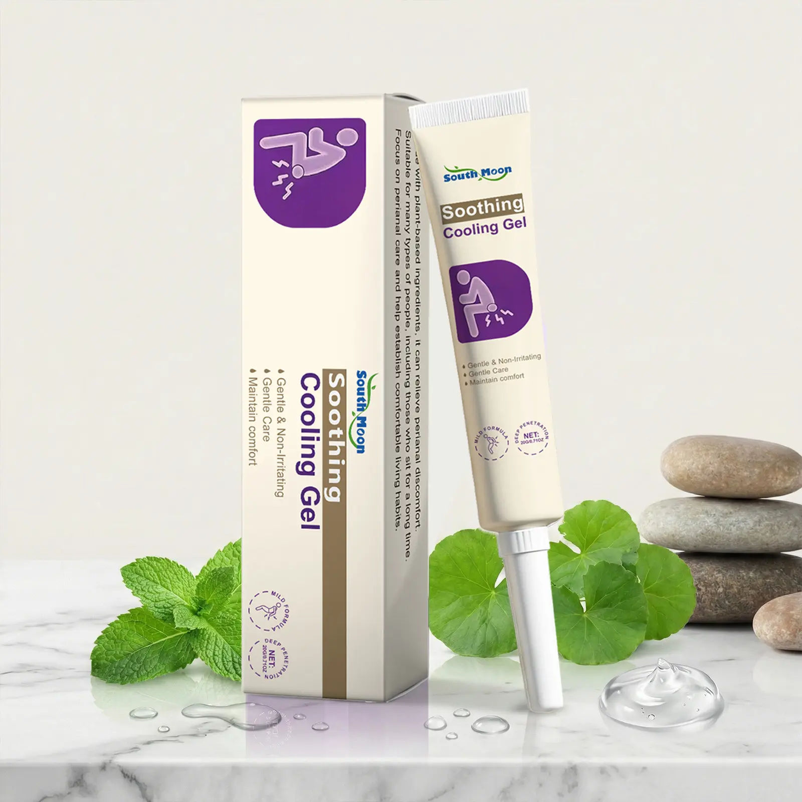 Hemorrhoid Treatment Ointment for Topical Soothing Relief with Natural Safflower & Purple Daisy Extracts for Unisex Adults, Soothing Ointment