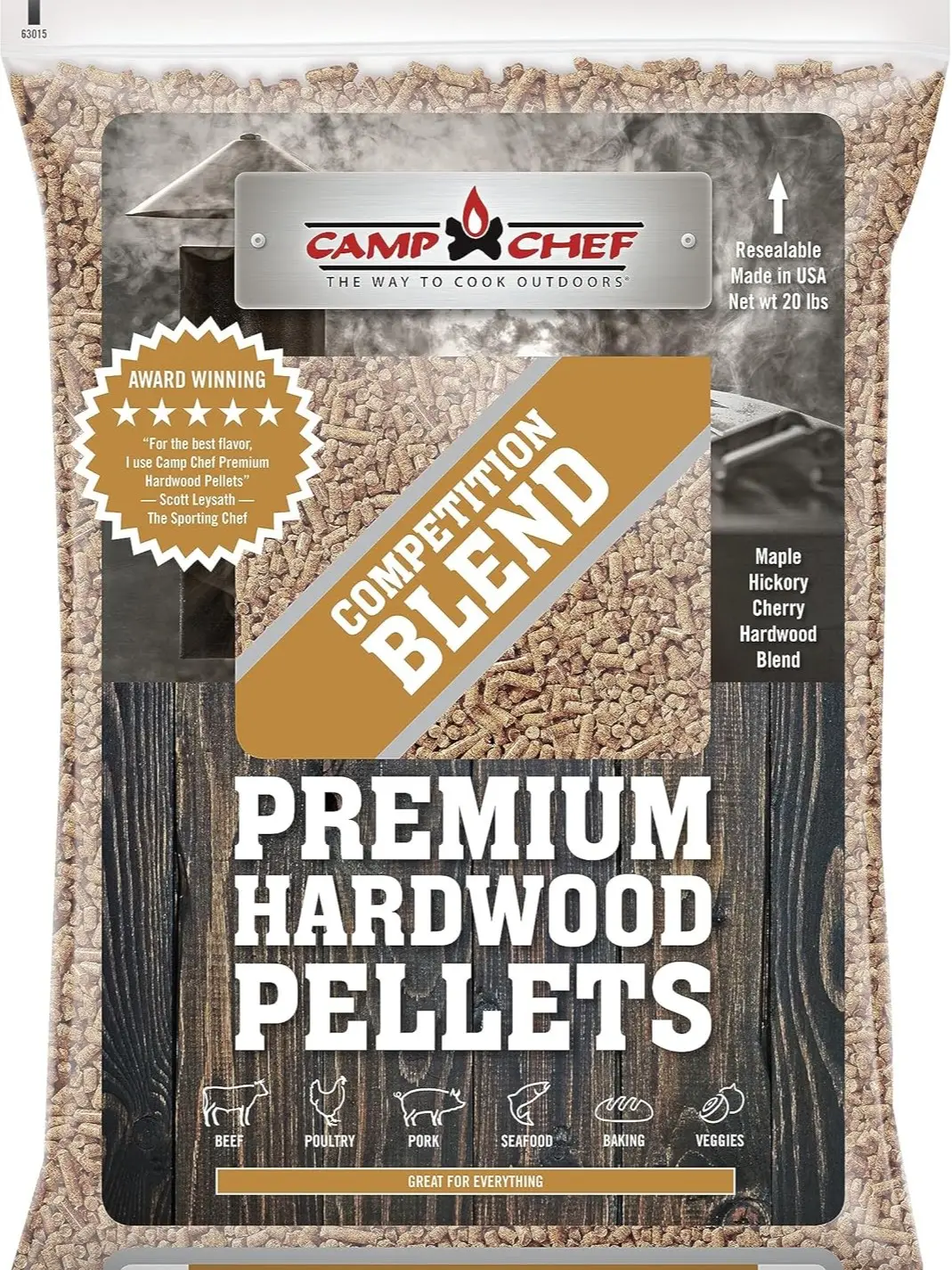 Traeger 100% Pure Wood Kiln-Dried Pellets for Smokers, 20 lbs Bag, with Wooden Ash Barbecue Utensils