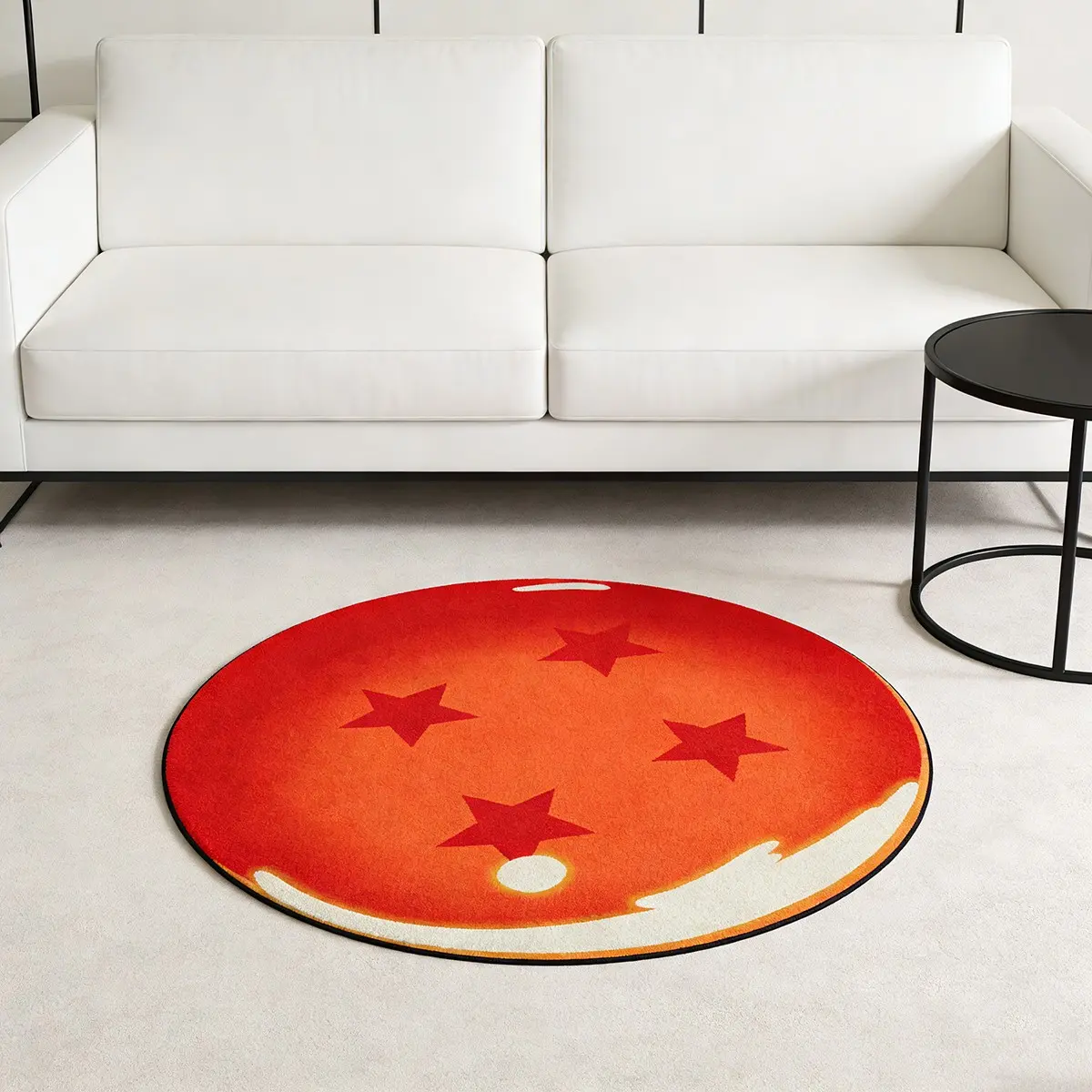 Gradient Red Sun Star Circular Carpet, Living room rugs, Decorative Area Rug, Indoor Area Rug, Artistic Contrast Color Plush Floor Mat Living Room Tea Table Non slip Foot Mat Thickened Soft Easy to Clean Pad Suitable for Modern/Artistic Home Decoration