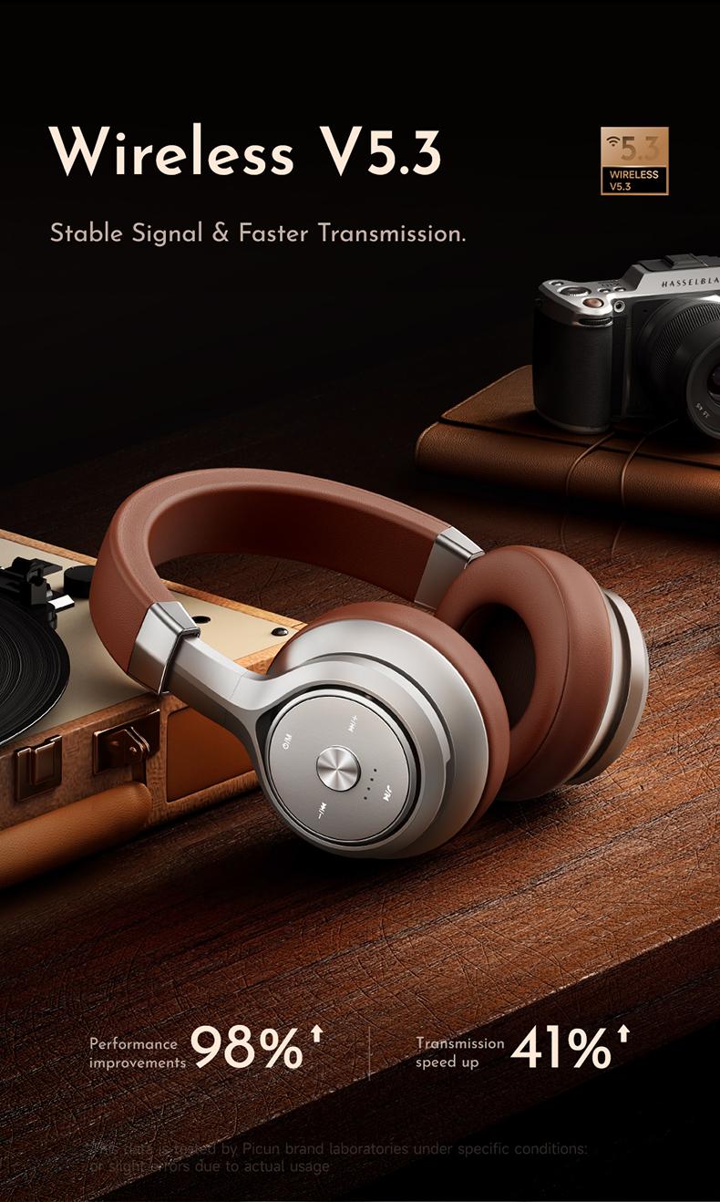 Picun P28X Wireless Bluetooth Earbud Headset, Over-ear, Bluetooth 5.3, 24H Playback, EQ Mode, Microphone, Foldable, Electronic Audio, for Travel & Gaming Audio Electronic Headphone Picun P28X Wireless Bluetooth Earbud Headset, Over-ear, Bluetooth 5.3, 24H Playback, EQ Mode, Microphone, Foldable, Electronic Audio, for Travel & Gaming Audio Electronic Headphone