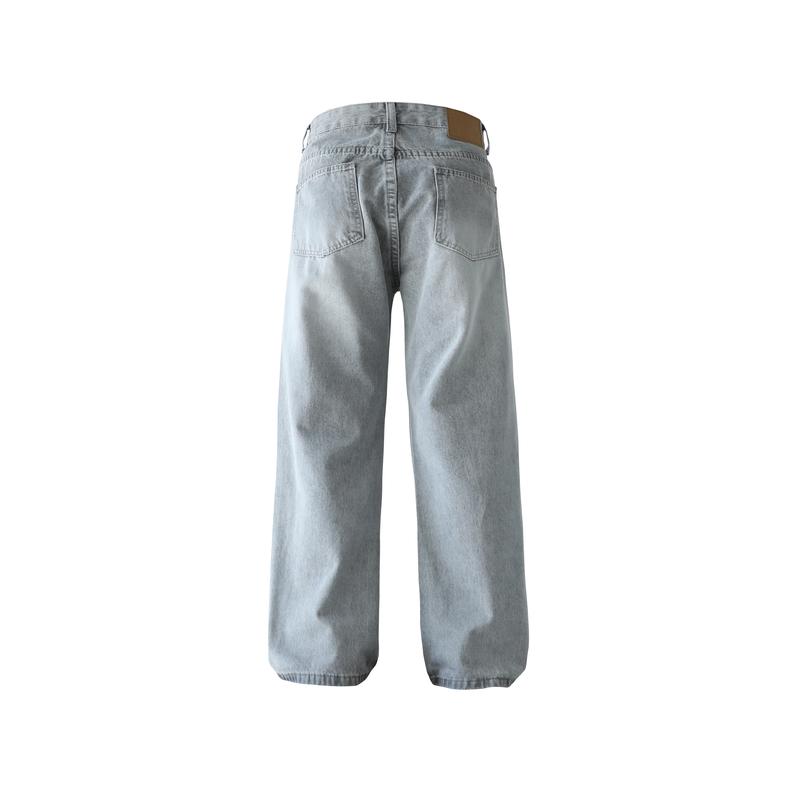 Clean Gent Unisex wide-leg jeans, loose fit, mid-waist design, regular length, comfortable wear in all seasons, casual wear, loose fit jeans, comfortable jeans Clean Gent Unisex wide-leg jeans, loose fit, mid-waist design, regular length, comfortable wear in all seasons, casual wear, loose fit jeans, comfortable jeans