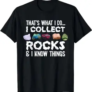 Geology Print T-shirt, Trendy Cotton Tops Short Sleeve, Street Style Short Sleeve Tee, Comfort Fit Men's Tee, Crew Neck Tee, Ultra Soft, Breathable, Moisture Wicking, Casual Summer Tee, Must-have Fashionable Tee for U.S. Election