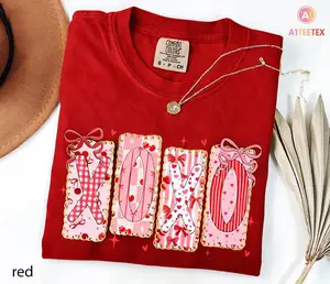 Comfort - 1717 - Coquette XOXO Shirt, Cute Bow Heart Graphic Tee, Pink Girly Shirt, Aesthetic Love Sweatshirt, Romantic Gift for Her