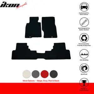 Floor Mat for Infiniti G37 Coupe 2008-2013 Black Nylon 3PC