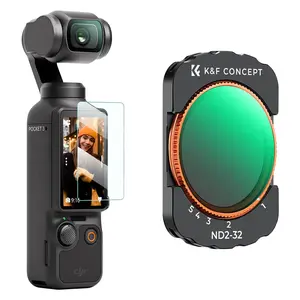 K&F Concept Variable ND Filter for DJI Osmo Pocket 3 Creator Combo, ND2-32 Neutral Density VND Filter, Magnetic Installation, Multi-Coated Optical Glass