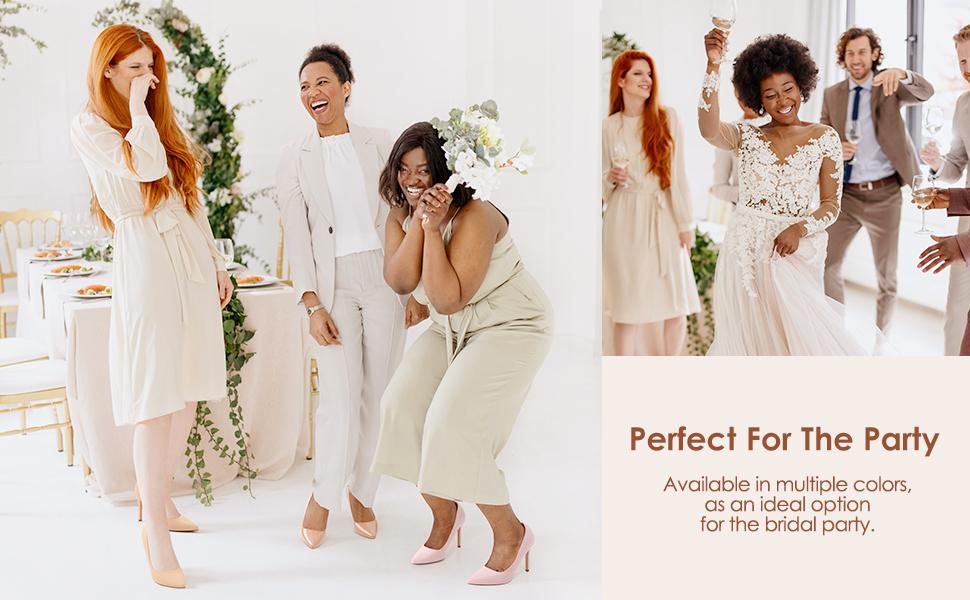 Dream Pairs Women's Wide Width Stiletto Pointed Toe Pumps for Glamorous Appeal