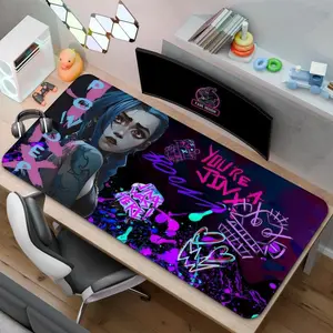 [SALE OFF 40%] [Freeship] [USA Only] Jinx Graffiti Desk Mat, Arcane Mouse Pad, Gamer Room Gift for Desk Decor