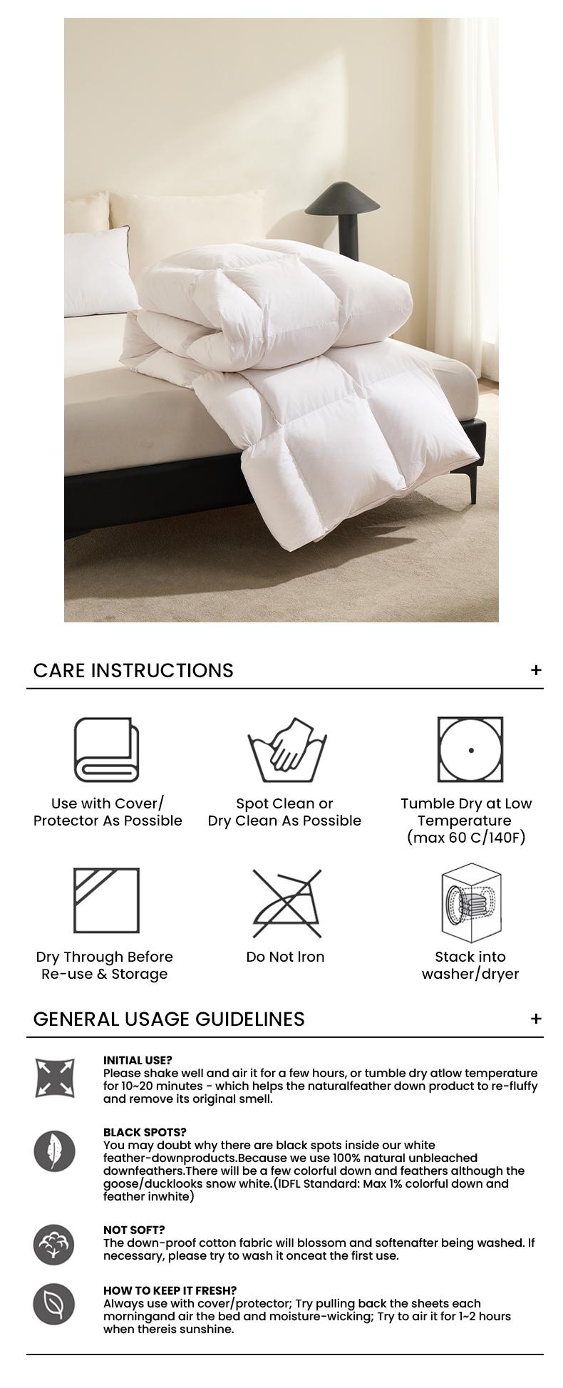 APSMILE Luxurious Goose Down Feather Comforter Duvet Insert Ultra Soft Fluffy Lightweight All Season Down Comforter Super Warmth Hotel Collection Bedding Sleeping Lightweight Cozy Blanket TikTokShopBlackFriday