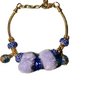 Beaded snake chain bracelet