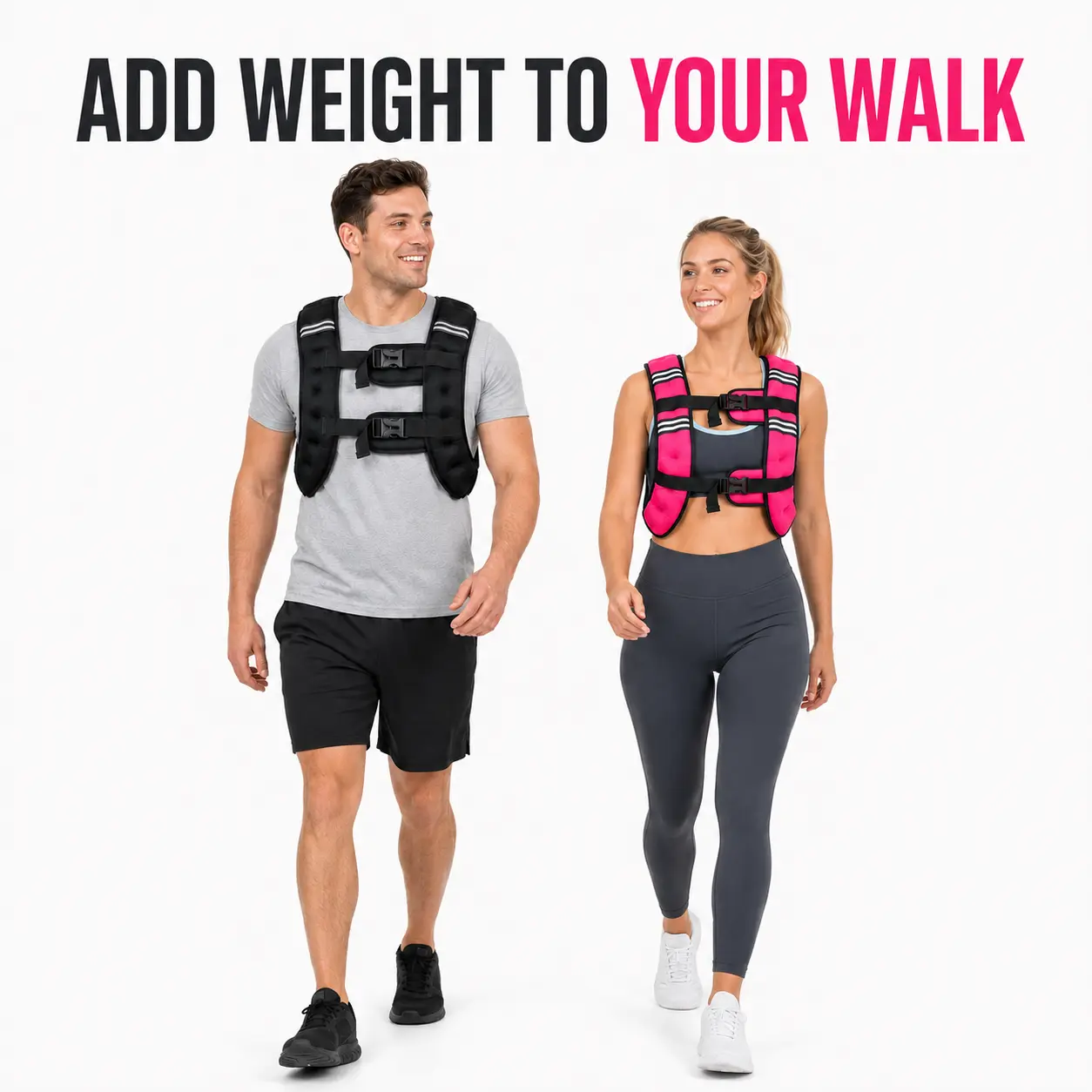Adjustable Weight Vest for Women and Men, 12–18lb Adjustable Weight Vest for Women and Men with Reflective Stripe, Secure Buckle Body Weight Vest for Walking, Strength Training, Rucking, and Fitness gift school teacher sohochic