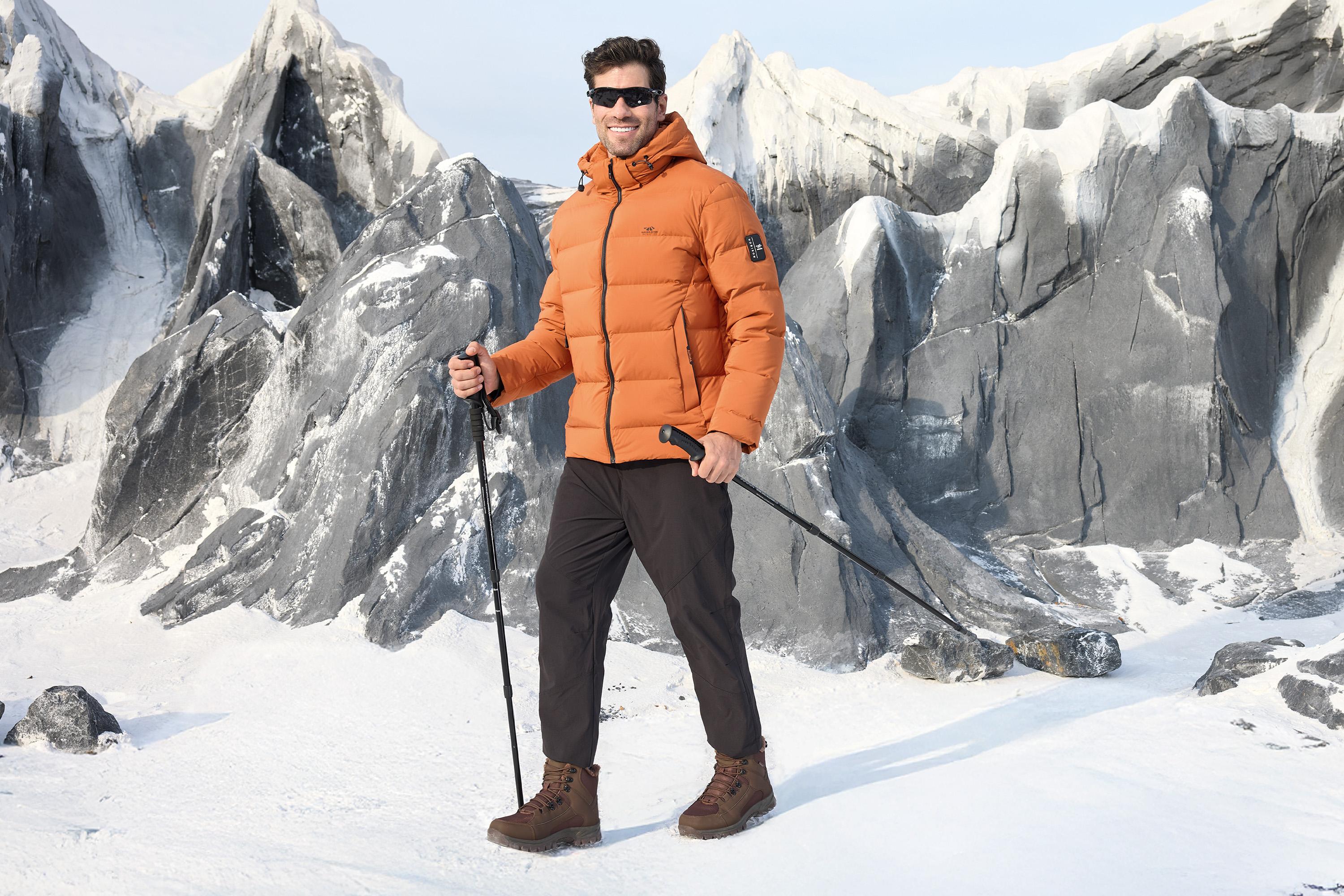 Fittington Men's Wolfwalk Winter Boots V3 Black Waterproof Insulated Mid Calf Snow Boots with Slip-Resistant Outsole & Plush Fur Lining for All-Day Comfort