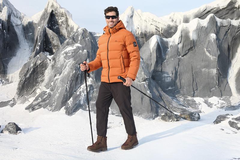 Fittington Men's Wolfwalk Winter Boots V3 Black Waterproof Insulated Mid Calf Snow Boots with Slip-Resistant Outsole & Plush Fur Lining for All-Day Comfort