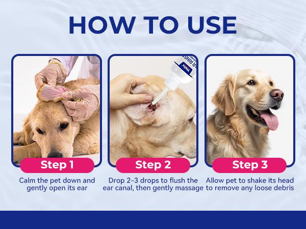 Wellix Ear Cleaner for Dogs & Cats – Honeysuckle Itch & Odor Relief, 120ml