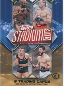 2 (TWO) PACKS - 2025 Topps Stadium Club UFC Hobby ***MUST BE OPENED LIVE