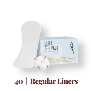 RPE Life - Pads / Liners - 100% Organic Cotton, Ultra Thin, Single Pack