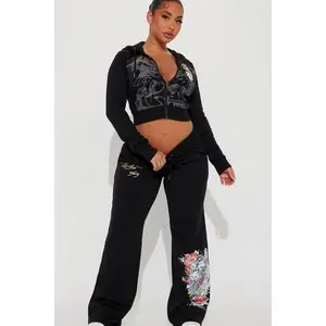 Ed Hardy Dreams Pant Set - Black 9