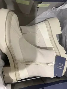 Universal Thread Women's Off White Ella Chelsea Boots