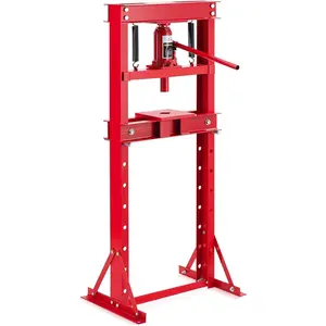 Garvee Hydraulic Press,12 Ton h-Frame Garage Floor Adjustable Shop Press with Stamping Plates to Bend, Straighten, or Press Parts, Install Bearings & u-Joints for Auto Repair