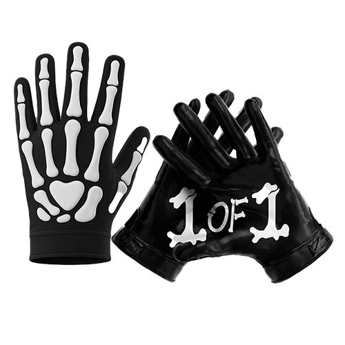 1 OF 1 BONE GLOVES - Ultra Grip Football Gloves - Superior Grip, Breathable Design, for All Weather Conditions