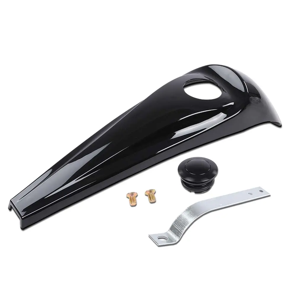 Blacked Out Dash Fuel Console Gas Tank Cap Cover Set - Motorbike Tank Panel Trim Shroud Kit for Harley Electra Road Glide Touring 2008-2026 Bagger, Automotive Interior Fasteners & Clips Accessories