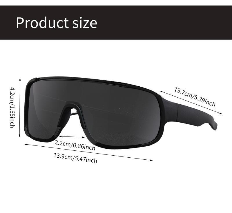 Paleshy 6 Pack Sports Sunglasses UV400 Protection Wraparound Eyewear for Cycling Running Hiking Lightweight Assorted Colors Unisex PC Frame