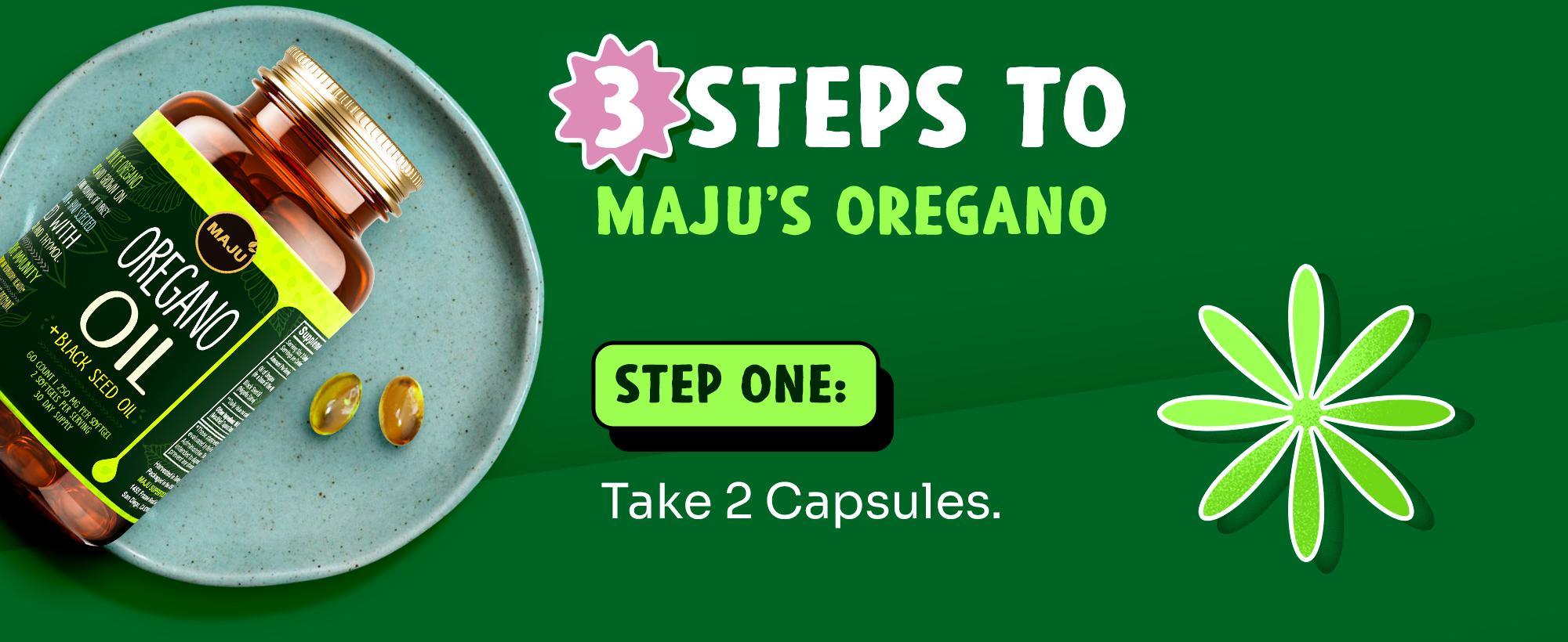 MAJU Oregano Oil Capsules (60ct) - 2-in-1 Blended Softgel, Oil of Oregano with Black Seed Oil, Edible Dietary Supplement for Seasonal Wellness, Immune Support, Minerals, Vitamins, Digestion Healthcare Fitness MAJU Oregano Oil Capsules (60ct) - 2-in-1 Blended Softgel, Oil of Oregano with Black Seed Oil, Edible Dietary Supplement for Seasonal Wellness, Immune Support, Minerals, Vitamins, Digestion Healthcare Fitness