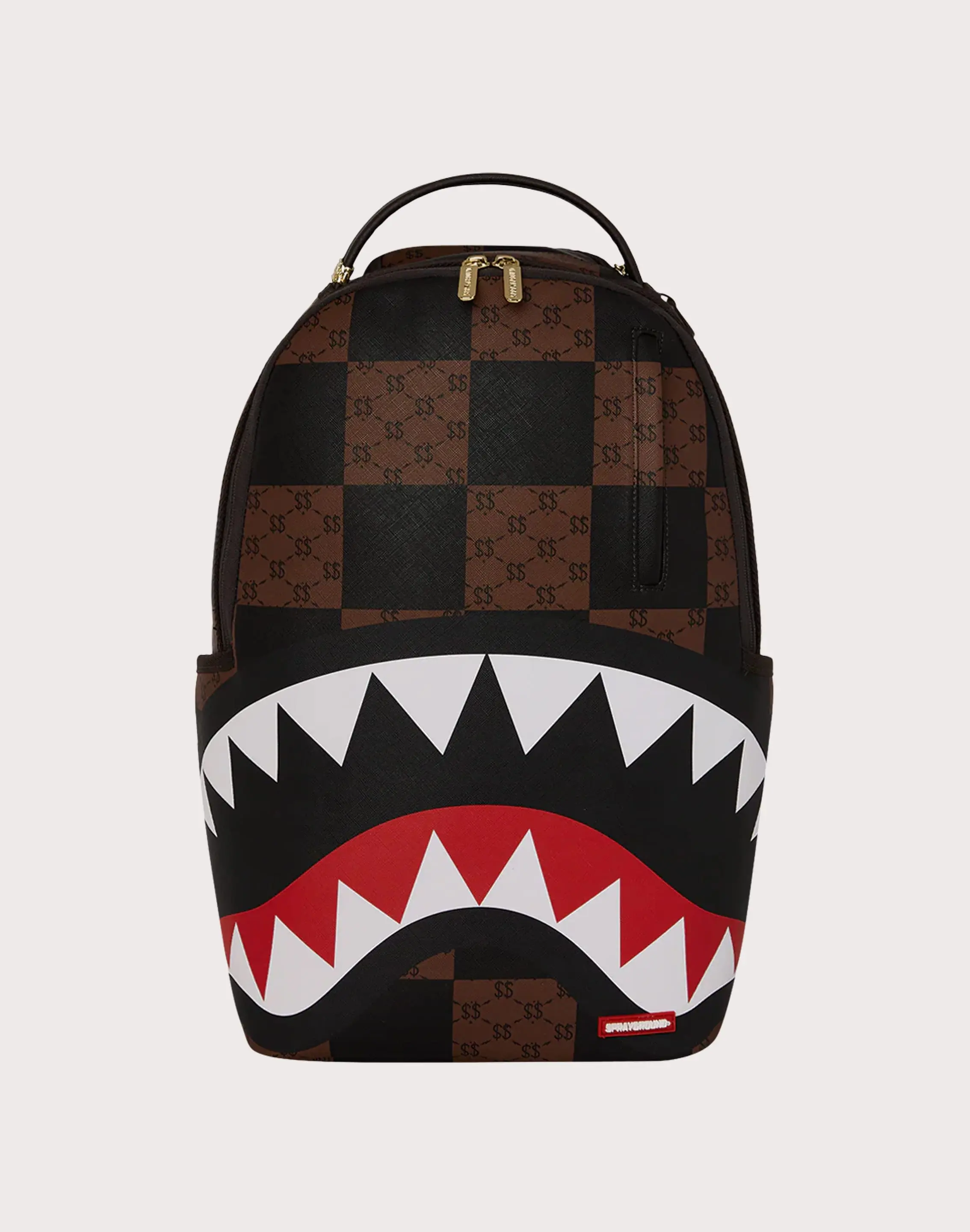Mens Sprayground Enlarged Check Paris Backpack